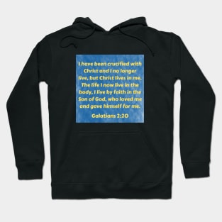 Bible Verse Galatians 2:20 Hoodie